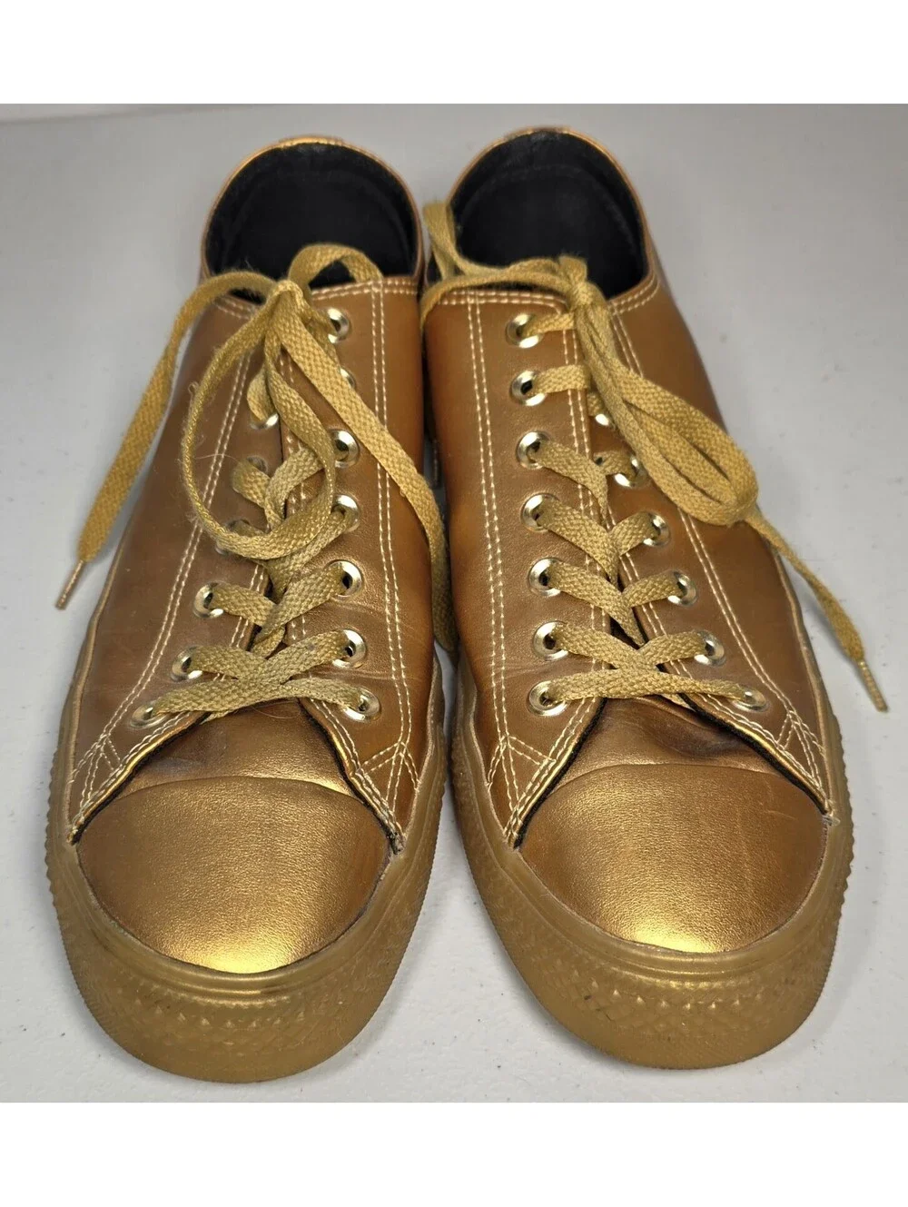 Mens Converse Chuck Taylor All-Star OX All Gold Size 10- 153107C